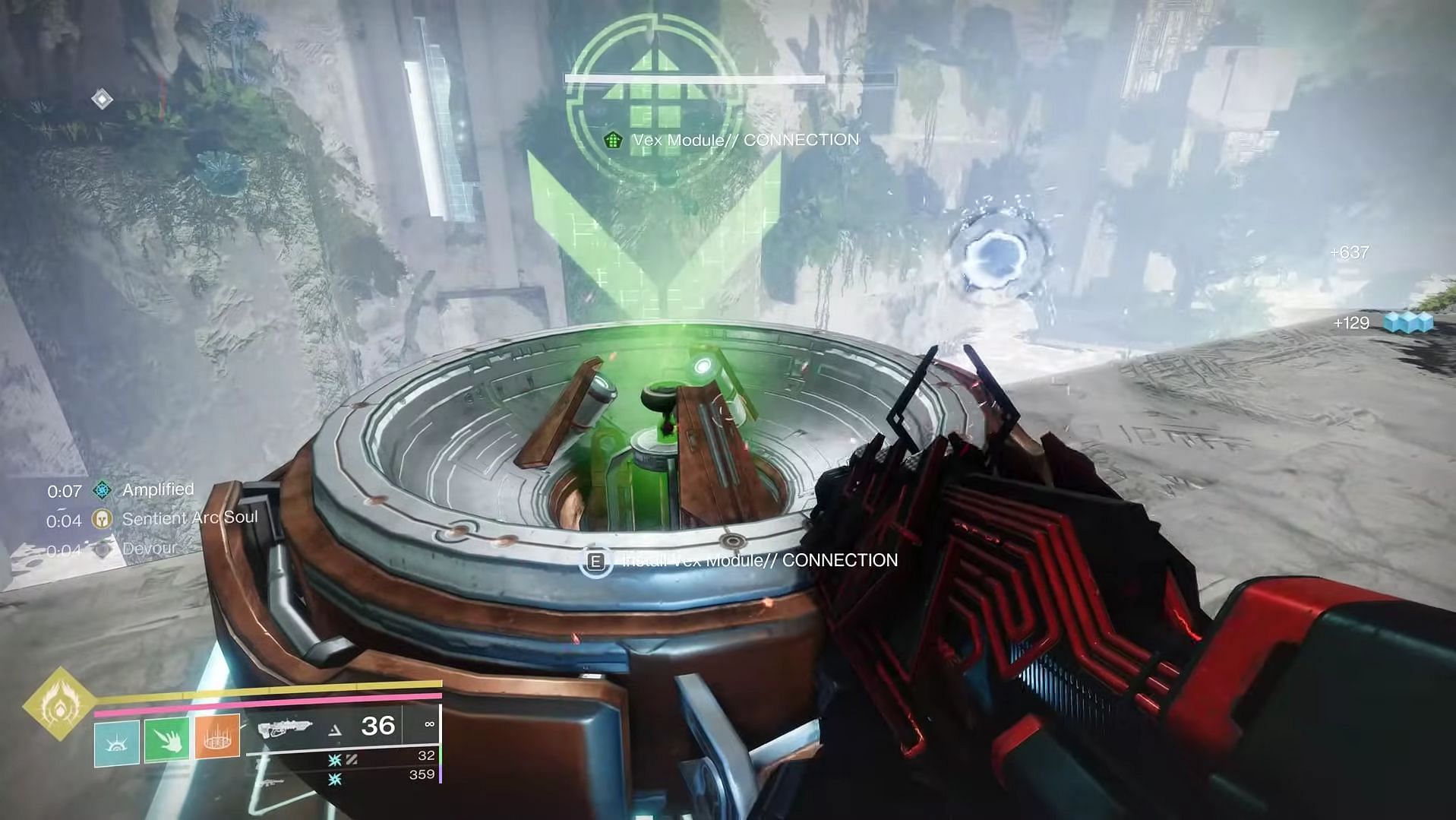 The bridge after the end of the first encounter in Destiny 2 Encore (Image via Bungie)